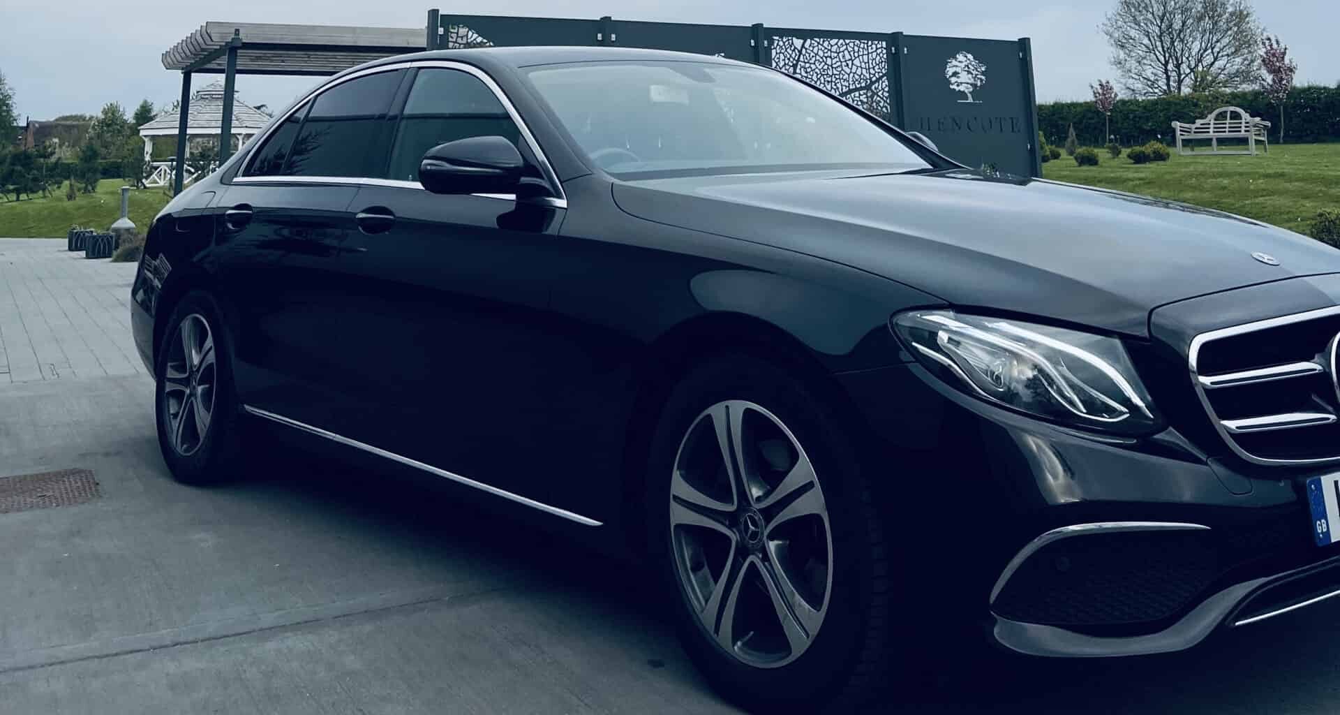 Mercedes E Class Saloon at Hencote Restaurant in Shrewsbury, Shropshire